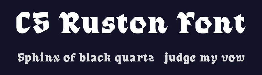 CS Ruston Font by craftsupplyco — Display Font — thumbnail 2