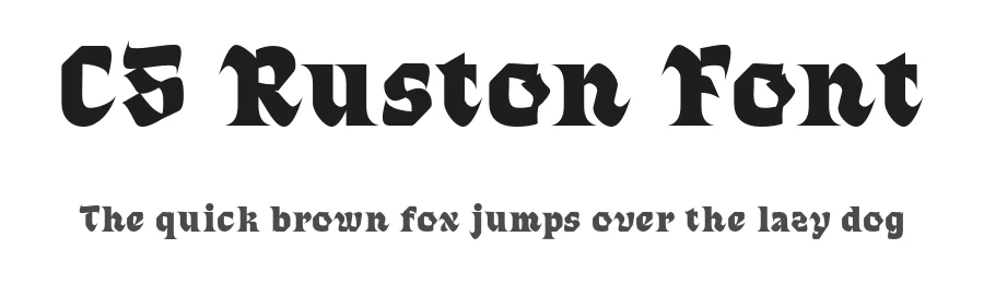CS Ruston Font by craftsupplyco — Display Font