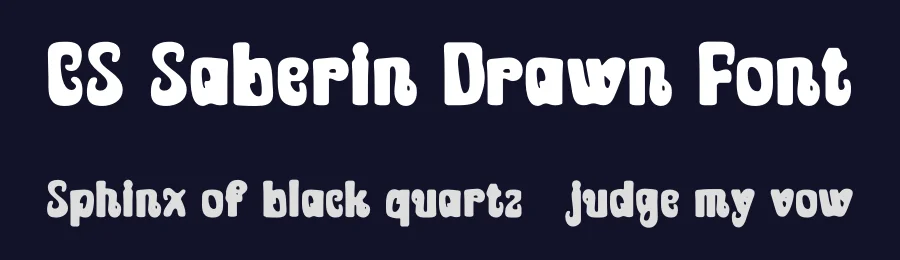 CS Saberin Drawn Font by craftsupplyco — Display Font — thumbnail 2