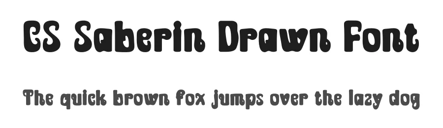 CS Saberin Drawn Font by craftsupplyco — Display Font