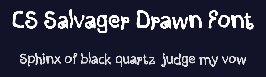 CS Salvager Drawn Font by craftsupplyco — Display Font — thumbnail 2