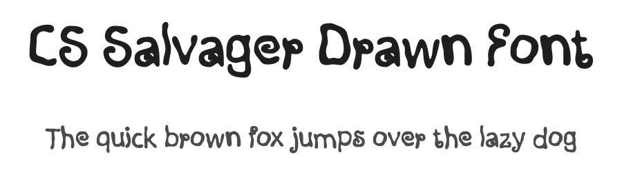 CS Salvager Drawn Font by craftsupplyco — Display Font