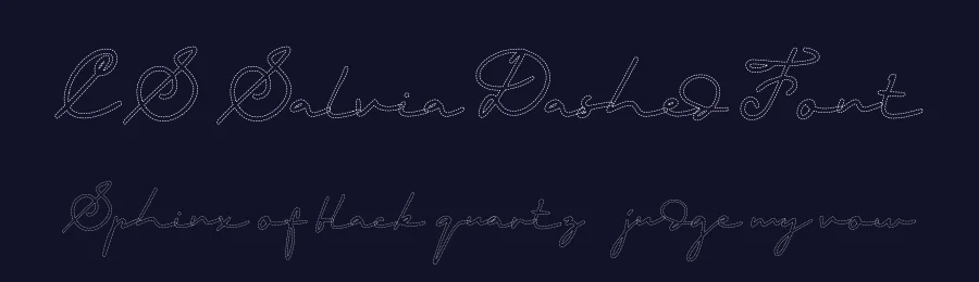 CS Salvia Dashed Font by craftsupplyco — Script Handwritten Font — thumbnail 2