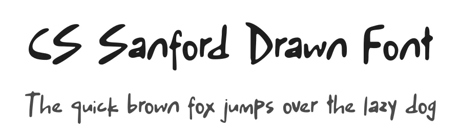 CS Sanford Drawn Font by craftsupplyco — Script Handwritten Font