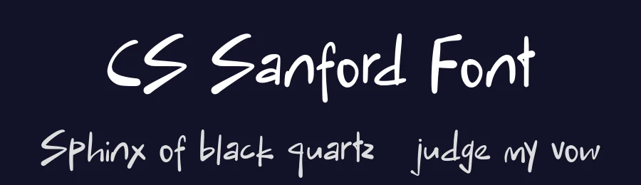 CS Sanford Font by craftsupplyco — Display Font — thumbnail 2