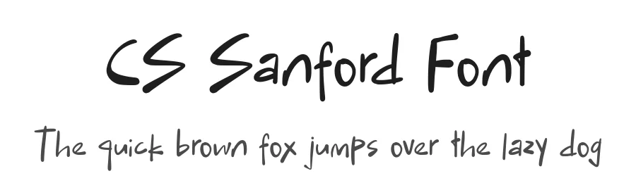 CS Sanford Font by craftsupplyco — Display Font