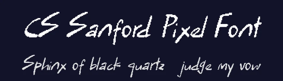 CS Sanford Pixel Font by craftsupplyco — Display Font — thumbnail 2