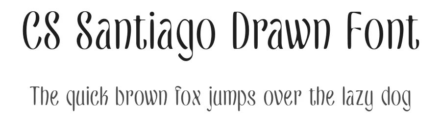 CS Santiago Drawn Font by craftsupplyco — Sans Serif Font