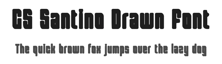 CS Santino Drawn Font by craftsupplyco — Sans Serif Font
