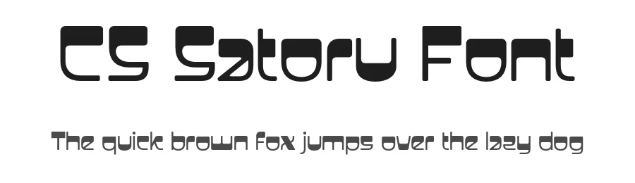 CS Satoru Font by craftsupplyco — Display Font