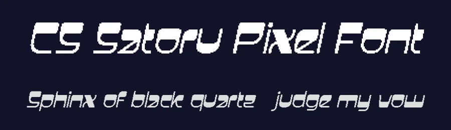 CS Satoru Pixel Font by craftsupplyco — Display Font — thumbnail 2