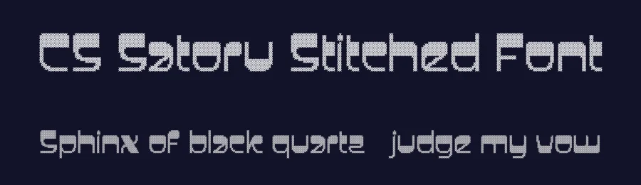 CS Satoru Stitched Font by craftsupplyco — Display Font — thumbnail 2