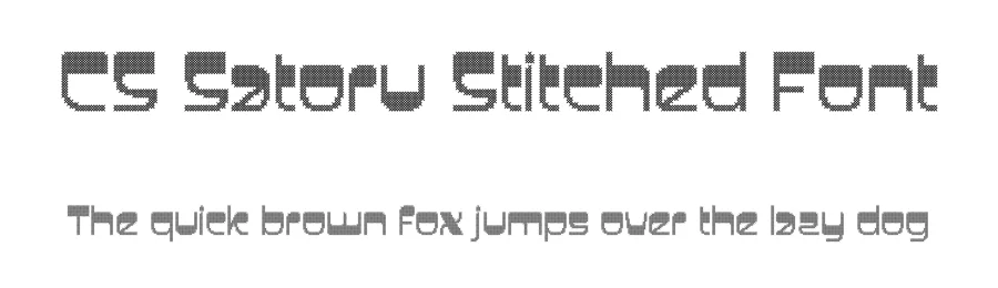 CS Satoru Stitched Font by craftsupplyco — Display Font