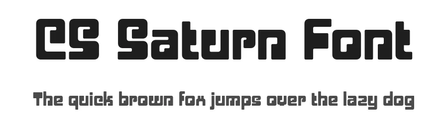 CS Saturn Font by craftsupplyco — Display Font