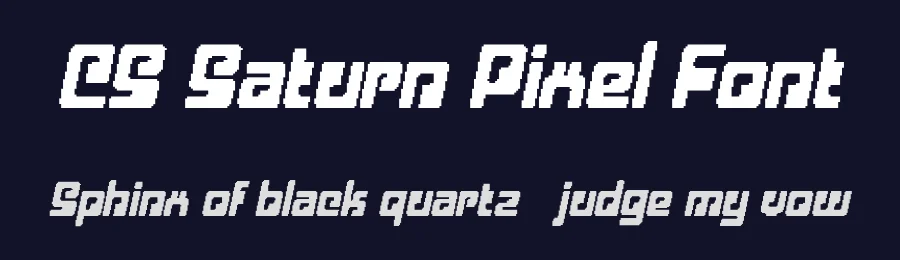 CS Saturn Pixel Font by craftsupplyco — Display Font — thumbnail 2