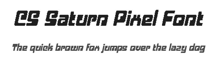 CS Saturn Pixel Font by craftsupplyco — Display Font