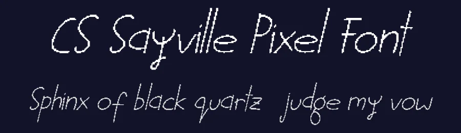 CS Sayville Pixel Font by craftsupplyco — Display Font — thumbnail 2