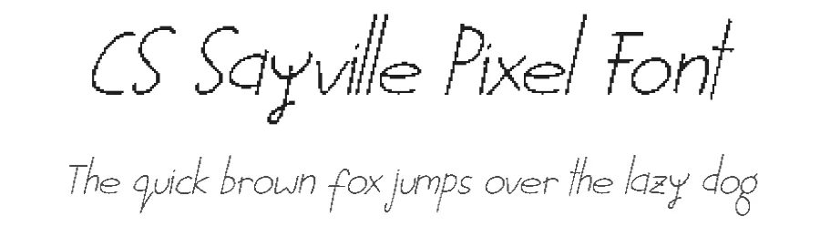 CS Sayville Pixel Font by craftsupplyco — Display Font