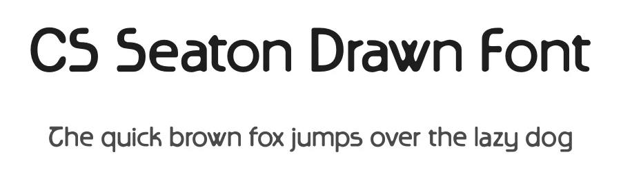 CS Seaton Drawn Font by craftsupplyco — Sans Serif Font