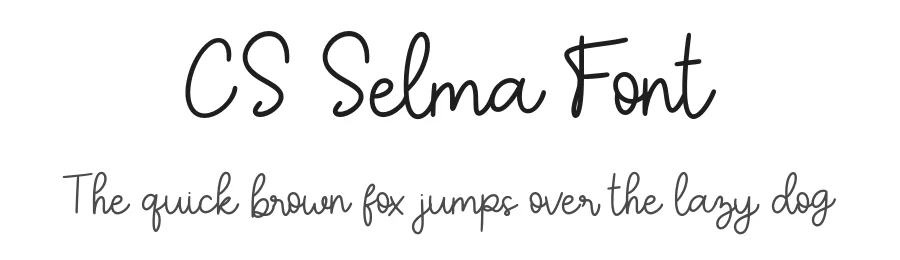 CS Selma Font by craftsupplyco — Script Handwritten Font