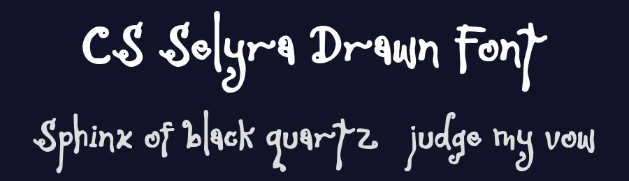 CS Selyra Drawn Font by craftsupplyco — Display Font — thumbnail 2