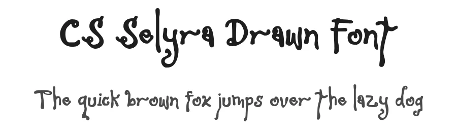 CS Selyra Drawn Font by craftsupplyco — Display Font