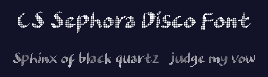 CS Sephora Disco Font by craftsupplyco — Display Font — thumbnail 2