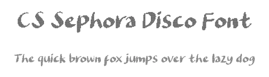 CS Sephora Disco Font by craftsupplyco — Display Font