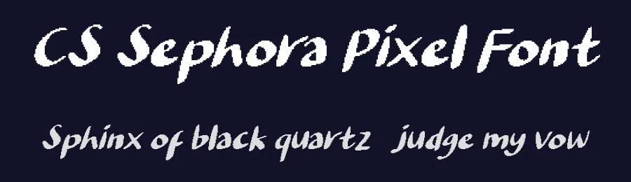 CS Sephora Pixel Font by craftsupplyco — Display Font — thumbnail 2