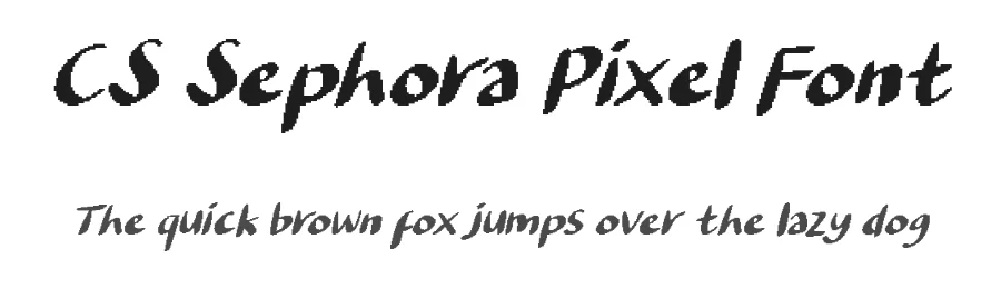 CS Sephora Pixel Font by craftsupplyco — Display Font