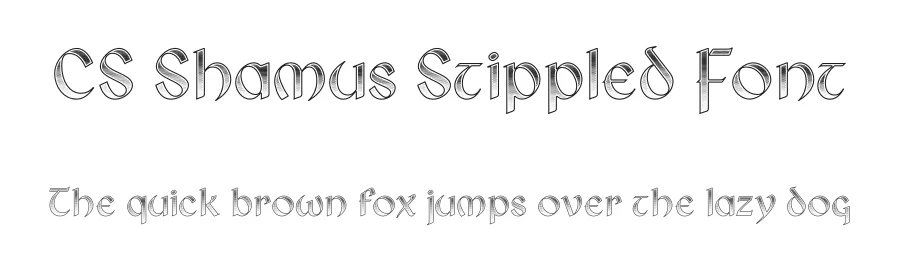 CS Shamus Stippled Font by craftsupplyco — Script Handwritten Font