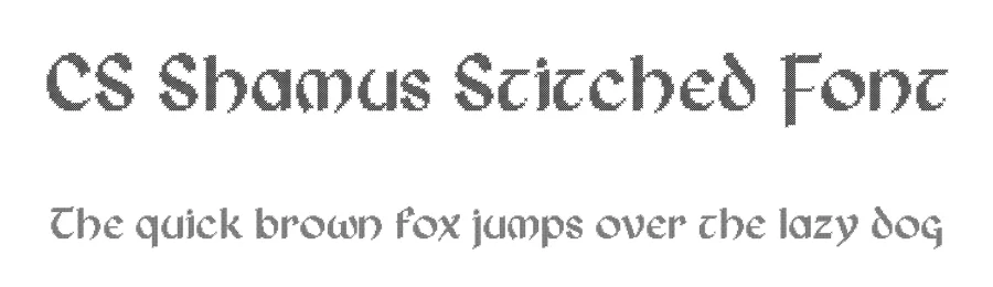CS Shamus Stitched Font by craftsupplyco β Script Handwritten Font