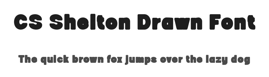 CS Shelton Drawn Font by craftsupplyco β Sans Serif Font