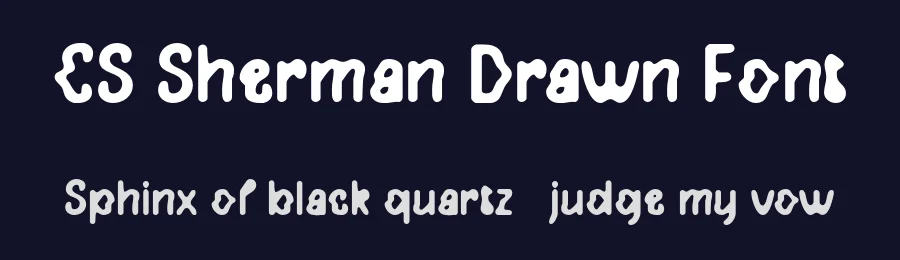 CS Sherman Drawn Font by craftsupplyco — Display Font — thumbnail 2