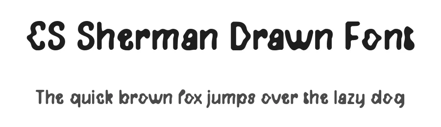 CS Sherman Drawn Font by craftsupplyco — Display Font