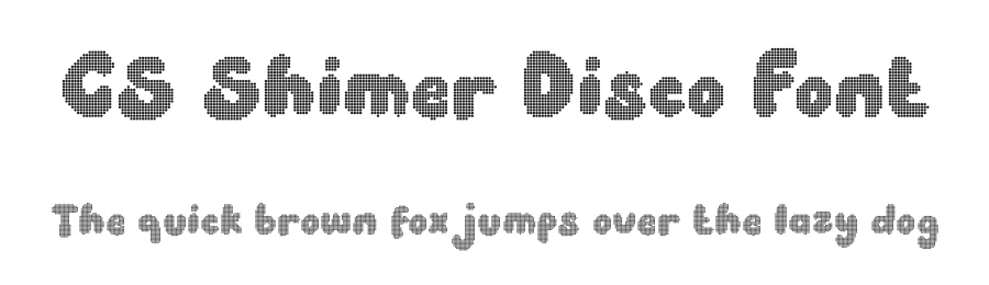 CS Shimer Disco Font by craftsupplyco — Display Font