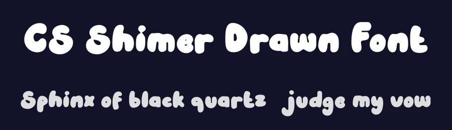 CS Shimer Drawn Font by craftsupplyco — Display Font — thumbnail 2