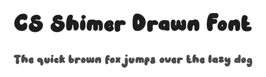 CS Shimer Drawn Font by craftsupplyco — Display Font