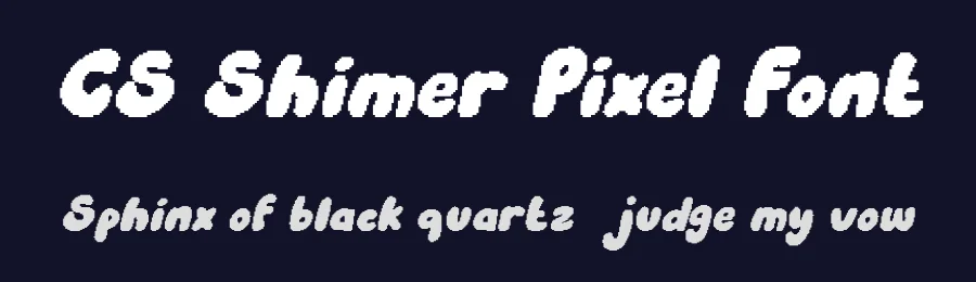 CS Shimer Pixel Font by craftsupplyco — Display Font — thumbnail 2