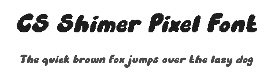 CS Shimer Pixel Font by craftsupplyco — Display Font