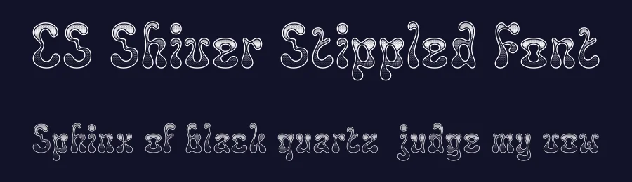 CS Shiver Stippled Font by craftsupplyco — Display Font — thumbnail 2