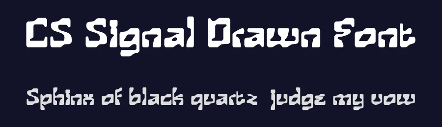 CS Signal Drawn Font by craftsupplyco — Display Font — thumbnail 2