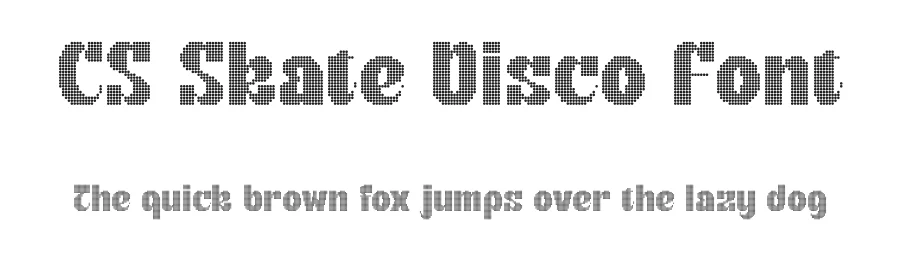 CS Skate Disco Font by craftsupplyco — Display Font
