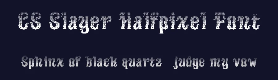 CS Slayer Halfpixel Font by craftsupplyco — Display Font — thumbnail 2
