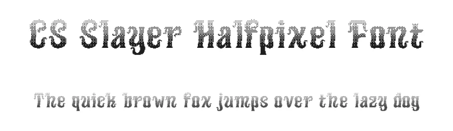 CS Slayer Halfpixel Font by craftsupplyco — Display Font