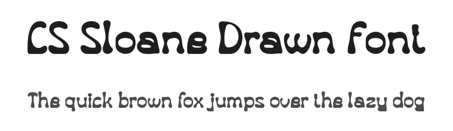 CS Sloane Drawn Font by craftsupplyco — Display Font
