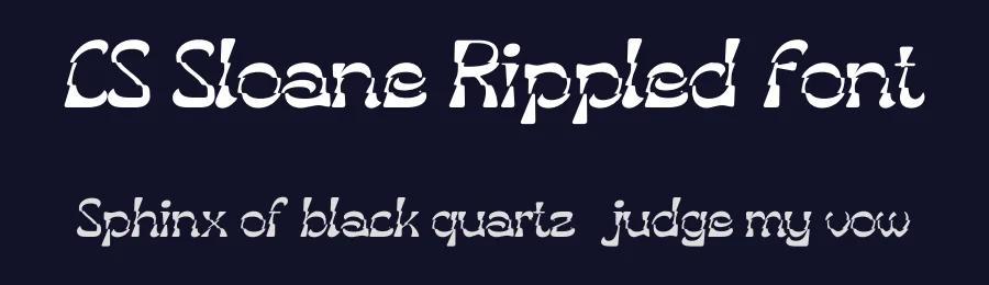 CS Sloane Rippled Font by craftsupplyco — Display Font — thumbnail 2