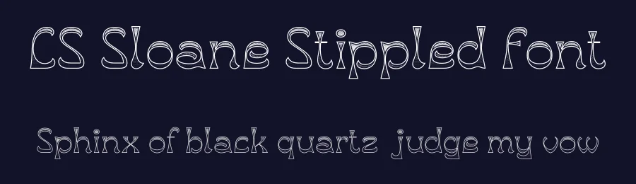 CS Sloane Stippled Font by craftsupplyco — Display Font — thumbnail 2