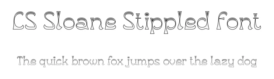 CS Sloane Stippled Font by craftsupplyco — Display Font
