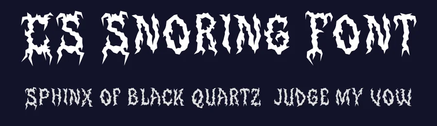 CS Snoring Font by craftsupplyco — Display Font — thumbnail 2